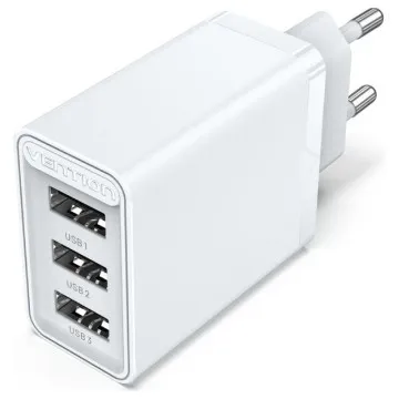 Carregador de parede Vention FEW0-EU/ 3xUSB VENTION - 1