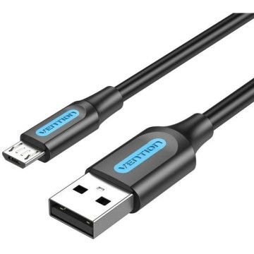 Cabo Vention COLBI USB 2.0/ USB Macho - MicroUSB Macho/ 3m/ Preto VENTION - 1