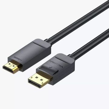 Vention HAGBG/ DisplayPort Macho - Cabo Conversor HDMI 4K Fêmea/ 1,5m/ Preto VENTION - 1