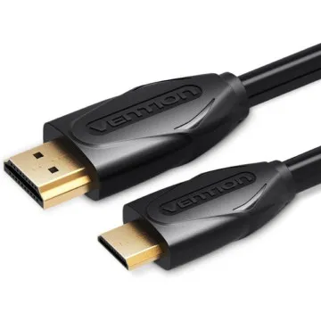 Cabo HDMI Vention VAA-D02-B150/ HDMI Macho - Mini HDMI Macho/ 1,5m/ Preto VENTION - 1