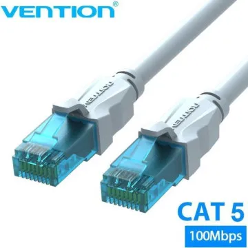 Cabo de Rede UTP RJ45 Vention VAP-A10-S2000 Cat.5e/ 20m/ Azul e Branco VENTION - 1