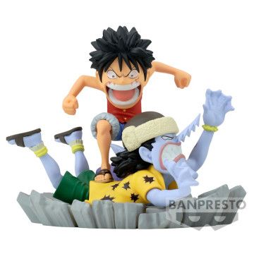 Figura Luffy vs Arlong WCF Log Stories One Piece 7cm BANPRESTO - 1