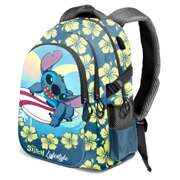 Mochila Disney Stitch Lifestyle 44m adaptável KARACTERMANIA - 1