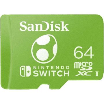 Cartão de memória SanDisk Nintendo Switch 64GB microSD XC UHS-I/Classe 10/ 100MBs Sandisk - 1