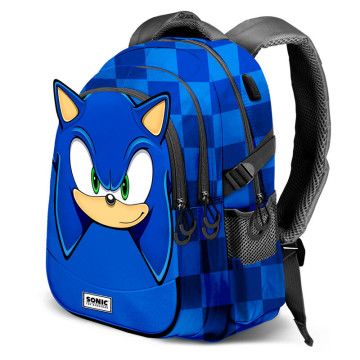 Mochila Sight Sonic the Hedgehog 44cm adaptável KARACTERMANIA - 1