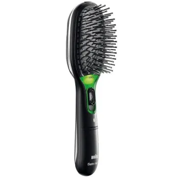 Braun Satin Hair 7 Iontec BR710E/ Ionic/ Escova de alisamento de cabelo preto e verde BRAUN - 1