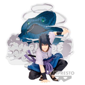 Figura Sasuke Uchiha Painel Especial Espetáculo Naruto Shippuden 9cm BANPRESTO - 1