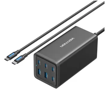 Carregador de Parede Vention FENB0-EU/ 4xUSB Tipo-C/ 2xUSB/ 140W VENTION - 1