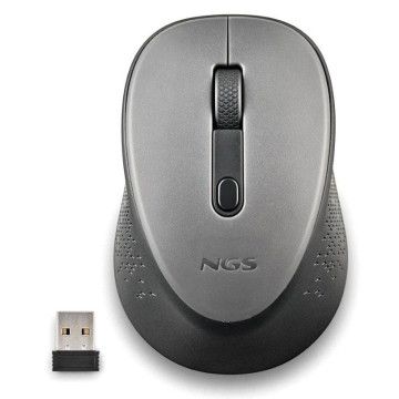 Mouse sem fio NGS Dew Grey/ Até 1600 DPI/ Cinza NGS - 1