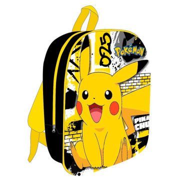 Mochila Pokémon Pikachu 40cm Modelo 3D NINTENDO - 1