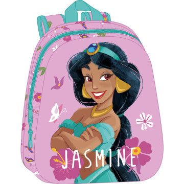 Mochila Jasmine Aladdin Disney 33cm Modelo 3D SAFTA - 1