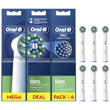 Braun Cabeça de escova de reposição para Braun Oral-B Pro Cross Action/ Pacote 6 unidades BRAUN - 1