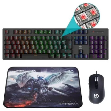 Hiditec Gaming Pack PAC010026/Teclado Mecânico + Mouse + Mouse Pad HIDITEC - 1