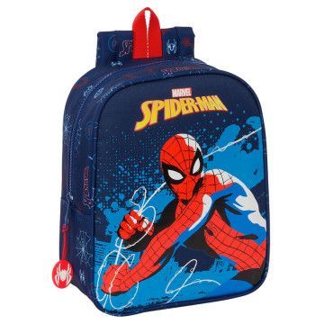 Mochila Neon Spiderman Marvel 27cm adaptável SAFTA - 1