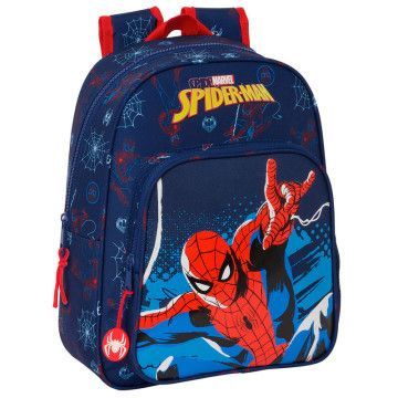 Mochila Neon Spiderman Marvel 33cm adaptável SAFTA - 1