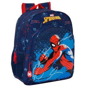 Mochila Neon Spiderman Marvel 38cm adaptável SAFTA - 1