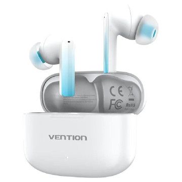 Vention ELF E04 NBIW0 Fones de ouvido Bluetooth com estojo de carregamento/ Autonomia 6h/ Branco VENTION - 1