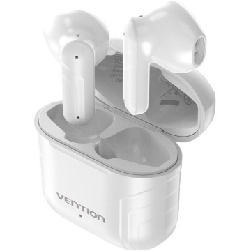 Fones de ouvido Bluetooth Vention ELF 05 NBOW0 com estojo de carregamento/ Autonomia 5h/ Branco VENTION - 1