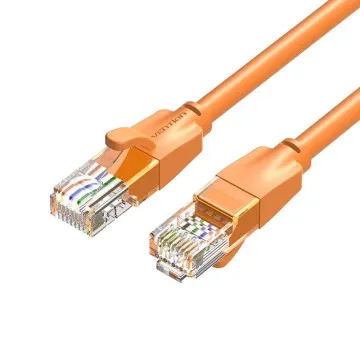 Cabo de Rede UTP RJ45 Vention IBEOF Cat.6/ 1m/ Laranja VENTION - 1