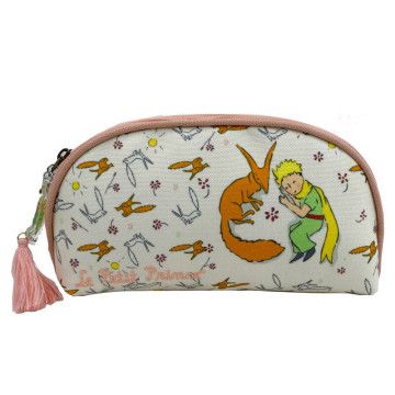 El Principito Half Moon Toiletries Case Fox Collection Beige,Laranja