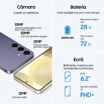 SAMSUNG - Galaxy S24 128GB Prt. SM-S921BZKDEUB Samsung - 5