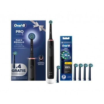 Escova de dentes Braun Oral-B Pro 3 / Inclui 4 cabeças / Preta BRAUN - 1