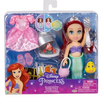 Boneca Ariel Mar e Terra A Pequena Sereia Disney 15cm JAKKS PACIFIC - 1