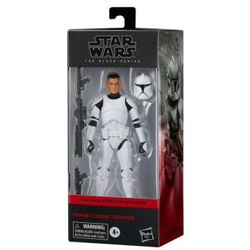 Figura Fase I Clone Trooper Star Wars: Ataque dos Clones 15cm HASBRO - 1