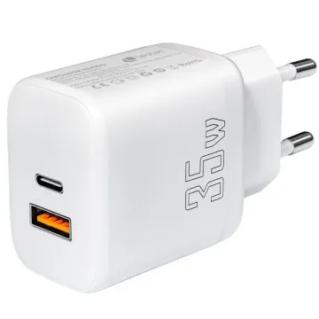 Carregador de parede Leotec LECSPH35W2W/ 1xUSB Tipo-C/ 1xUSB/ 35W Leotec - 1