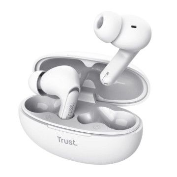 Fones de ouvido Bluetooth Trust Yavi ENC com estojo de carregamento/branco TRUST - 1