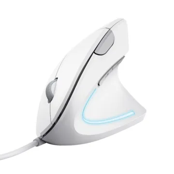 Mouse Ergonômico Trust Verto/ Até 1600 DPI/ Branco TRUST - 1