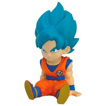 Son Goku Super Saiyan Blue Dragon Ball Super cofrinho figura 15cm PLASTOY - 1