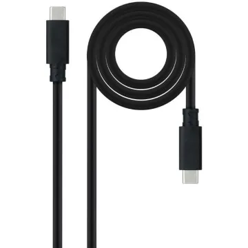 Cabo USB 3.2 Nanocable 10.01.4103/ USB Tipo-C Macho - USB Tipo-C Macho/ Até 100W/ 20Gbps/ 3m/ Preto NANO CABLE - 1