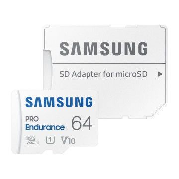 Cartão de memória microSD XC Samsung Pro Endurance 64 GB com adaptador / classe 10 / 100 MBs Samsung - 1