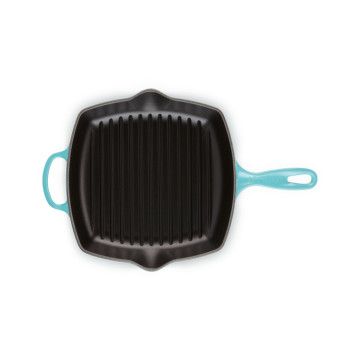 LE CREUSET - Skillet Signature Quadrada Grill Caribe 26 20183261700422 LE CREUSET - 4