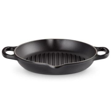 LE CREUSET - Parrilla Signature Grill Redonda Negro Mate 25 20208250000422 LE CREUSET - 1