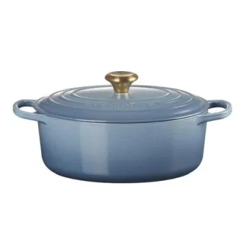 LE CREUSET - Cocotte Oval Signature 27cm Chambray 21178274344441 LE CREUSET - 1