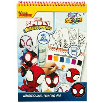 Livro aquarela do Homem-Aranha Marvel  - 1