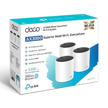 TP-LINK - Router Wi-Fi 6 AX3000 Deco X55(3-pack) TP-LINK - 8