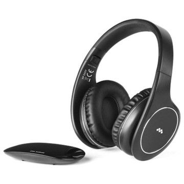 Fones de ouvido sem fio digitais Meliconi HP Easy/ Jack 3.5/ Toslink/ Preto  - 1