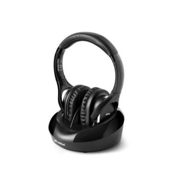 Fones de ouvido sem fio Meliconi HP 600 Pro com base de carregamento/ Jack 3.5/ Toslink/ Preto  - 1