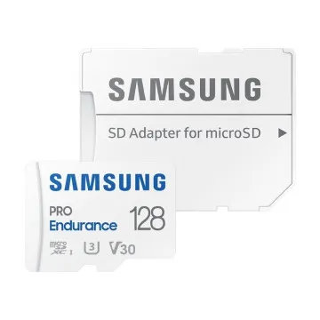 Cartão de memória microSD XC Samsung Pro Endurance 128 GB com adaptador / classe 10 / 100 MBs Samsung - 1