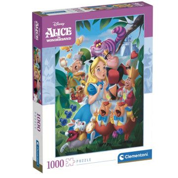 Puzzle Alice no País das Maravilhas Disney 1000 peças CLEMENTONI - 1