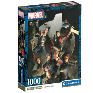 Puzzle Os Vingadores Vingadores Marvel 1000 peças CLEMENTONI - 1