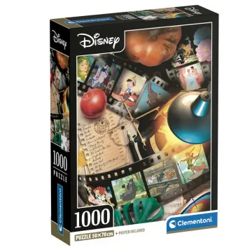 Puzzle Clássico 100º Aniversário Disney 1000 peças CLEMENTONI - 1