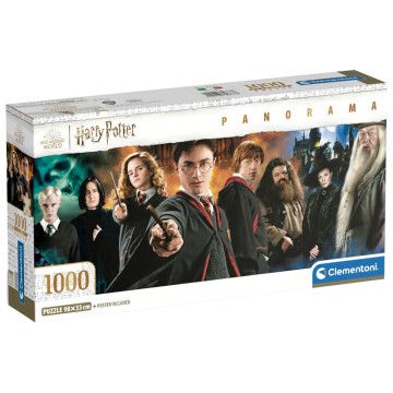 Quebra-cabeça panorâmico de Harry Potter com 1000 peças CLEMENTONI - 1