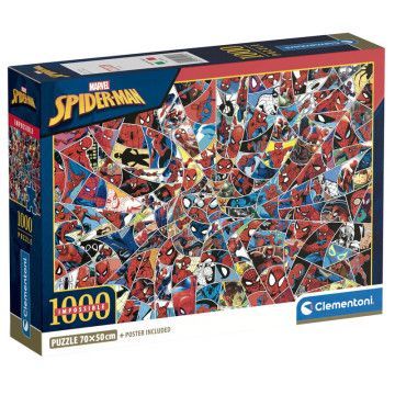 Puzzle Homem-Aranha Marvel 1000 peças CLEMENTONI - 1