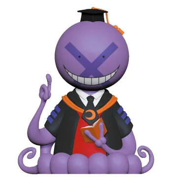 Koro Sensei Purple Assasination Classroom cofrinho figura 18cm PLASTOY - 1