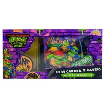 Carteira blister + chaveiro Mutant Mayhem Ninja Turtles CYP BRANDS - 1