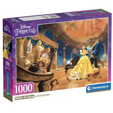 Puzzle A Bela e a Fera Disney 1000 peças CLEMENTONI - 1